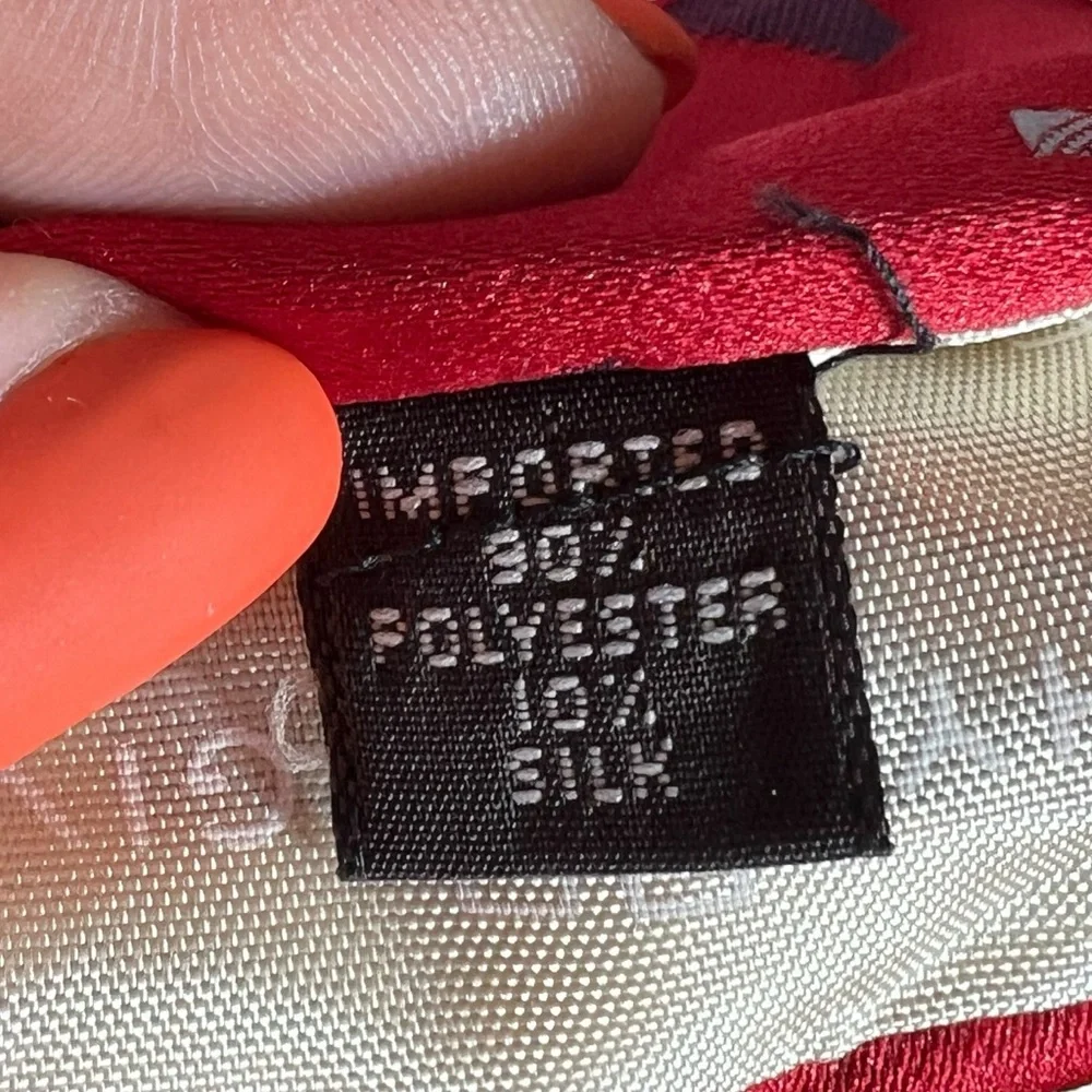 Givenchy Monsieur Red Logo Tie